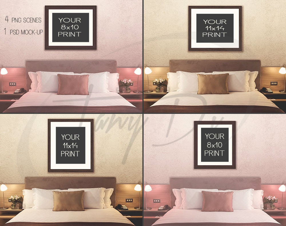 Bedroom Interior 1 Portrait & Landscape 8x10 by TanyDiDesignStudio