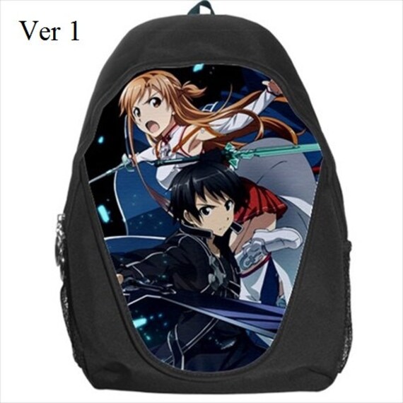 Sword Art Online Backpack Kirito Asuna Anime Manga by HitoriDesign