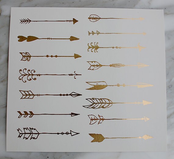 metallische pfeile boho gold pfeil tattoos b 246 hmische metallische pfeile boho gold pfeil tattoos b 246 hmische