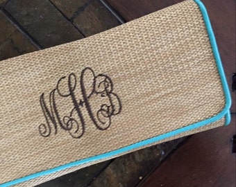 t monogram straw mini bucket bag