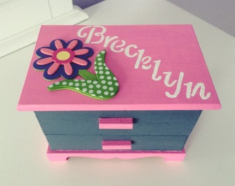 Girls jewelry box Kids jewelry box Children jewelry box Jewelry box Customized jewelry Personalized jewelry box Kids gift Kids Toy