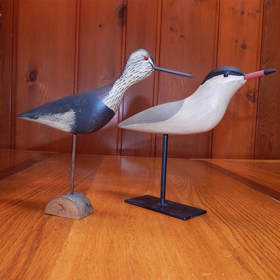 Hand Carved Shore Birds
