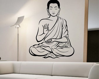 buddha wall decal vinyl sticker art decor bedroom design mural interior design god asian yoga namaste - Design Wall Decal buddha wall decal vinyl sticker art decor bedroom design mural interior design god asian yoga namaste - Design Wall Decal