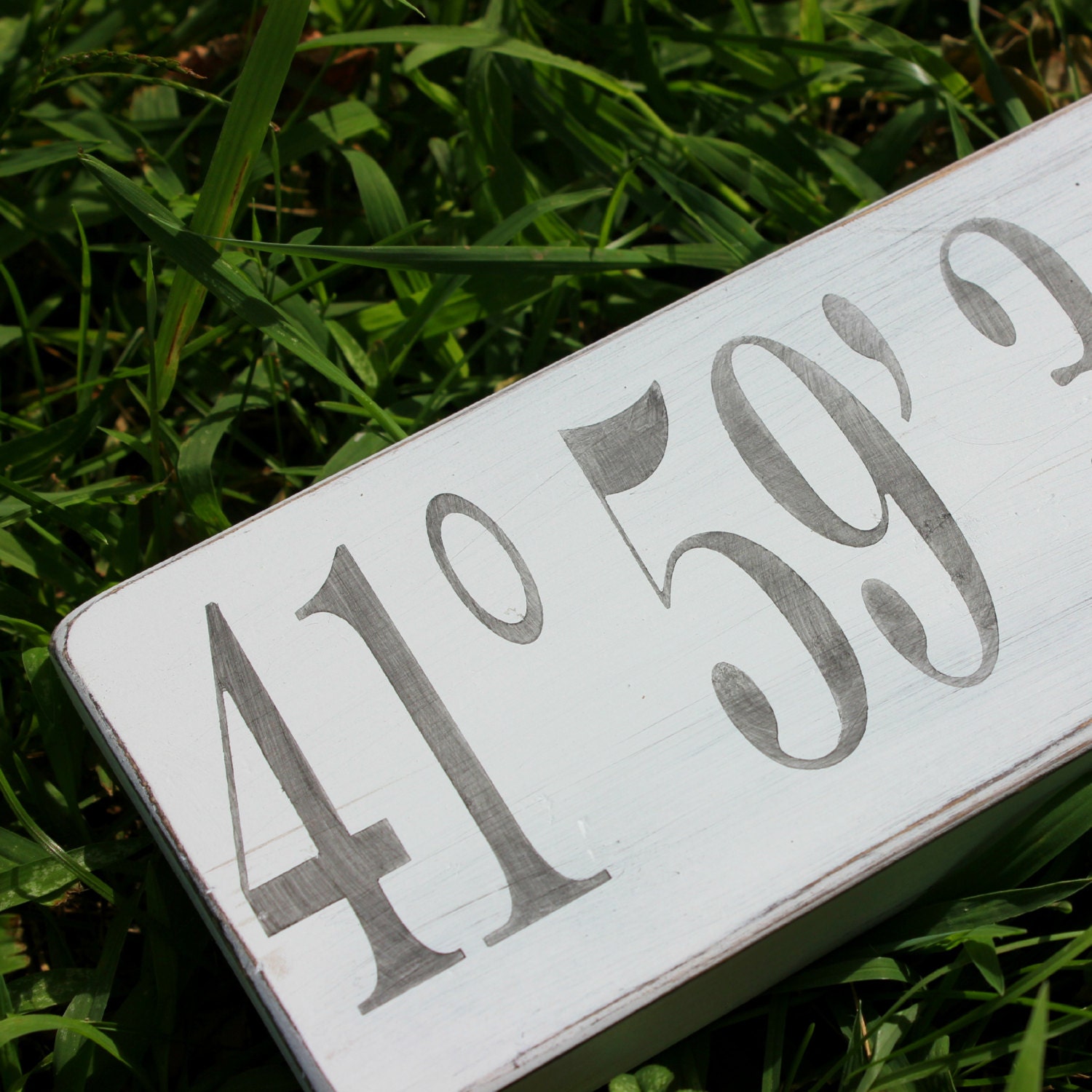 Custom Coordinates Wood Sign Custom Location by PalateForPallets