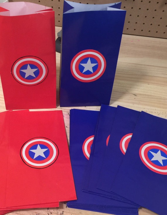 Captain America Photo Booth Frame 12 Party Bags And 24