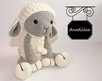 PATTERN : Sheep / Lamb - Amigurumi - Sheep - Amigurumi - Lamb - crochet sheep - crochet lamb - Knitted Stuffed animals- doll-toy-baby shower