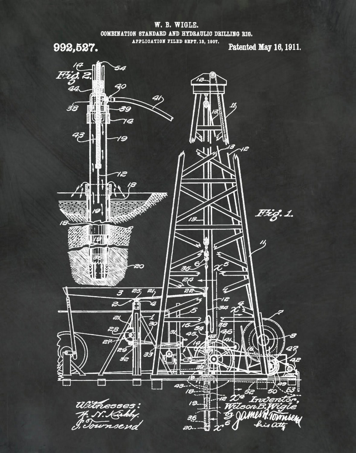 View Sketch Oil Rig Drawing Background