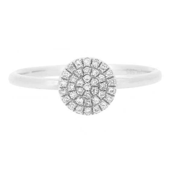 Engagement Ring 14K White Gold  Diamond Bridal 'Kate' Ring