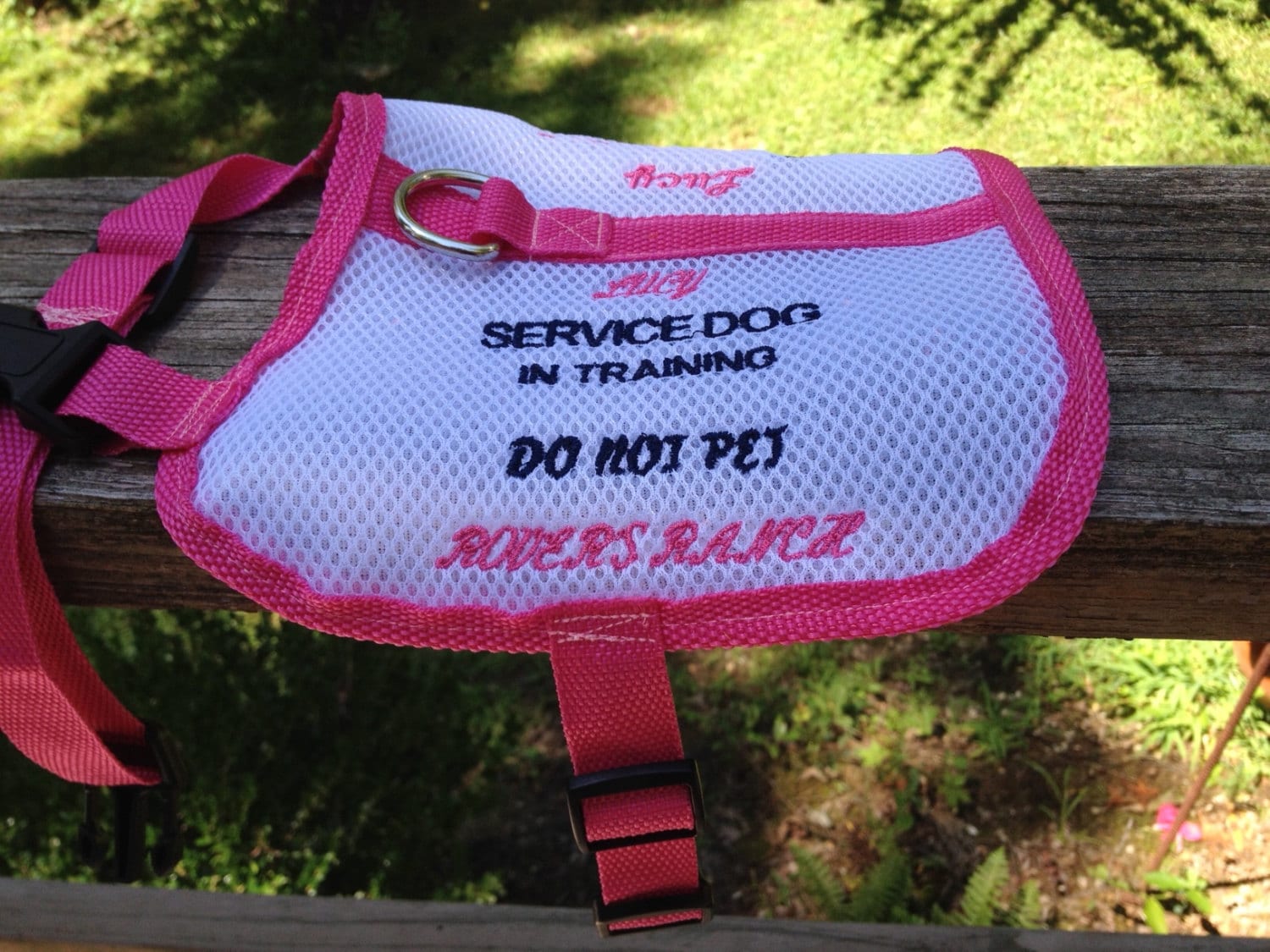 Custom Made Dog vest any size Put your dog's name on a