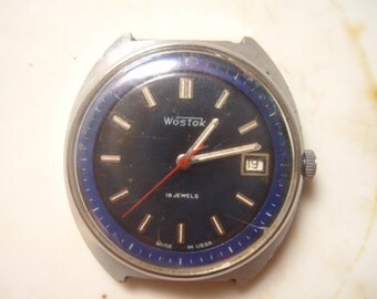 Vintage soviet wrist watch Vostok Wostok cal. 2214 18 jewels.