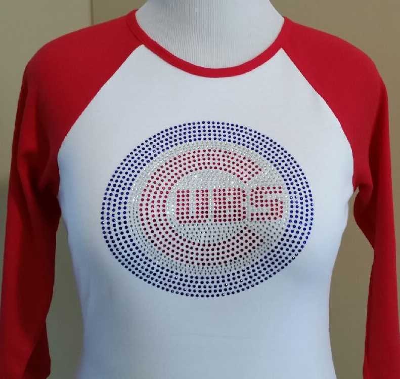 red and white raglan