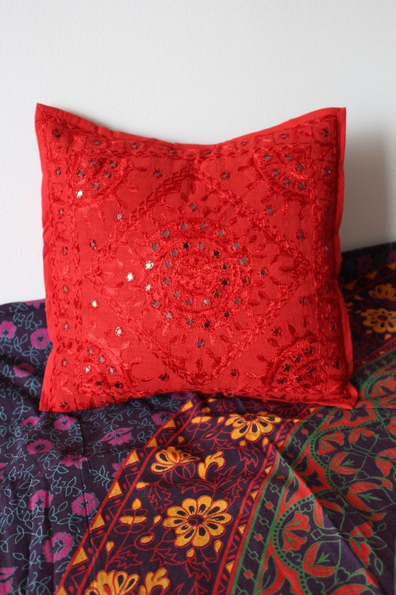 Gypsy Bohemian Decorative Pillow Covers Cherry by LadyScorpio101