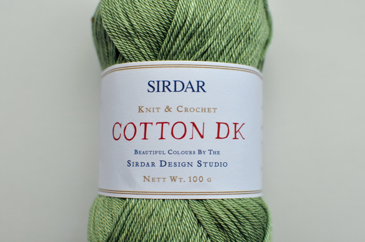 Sirdar DK 100 Cotton Yarn 506 Larkin Green