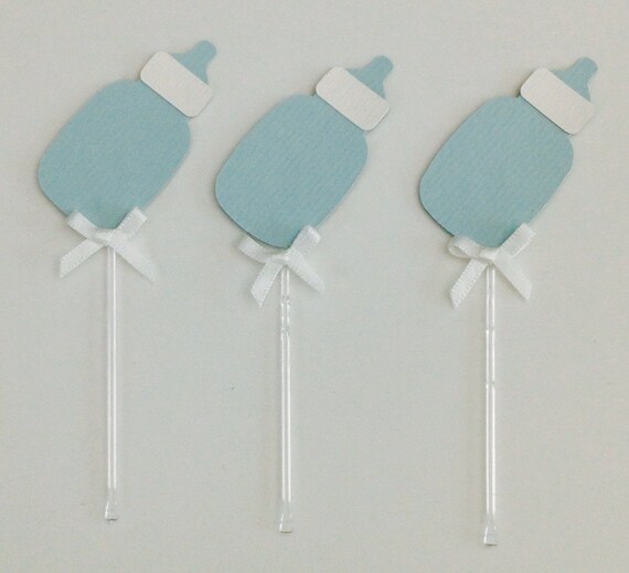 Items similar to Baby Bottle Cupcake Topper. Great for Baby Showers! on ...