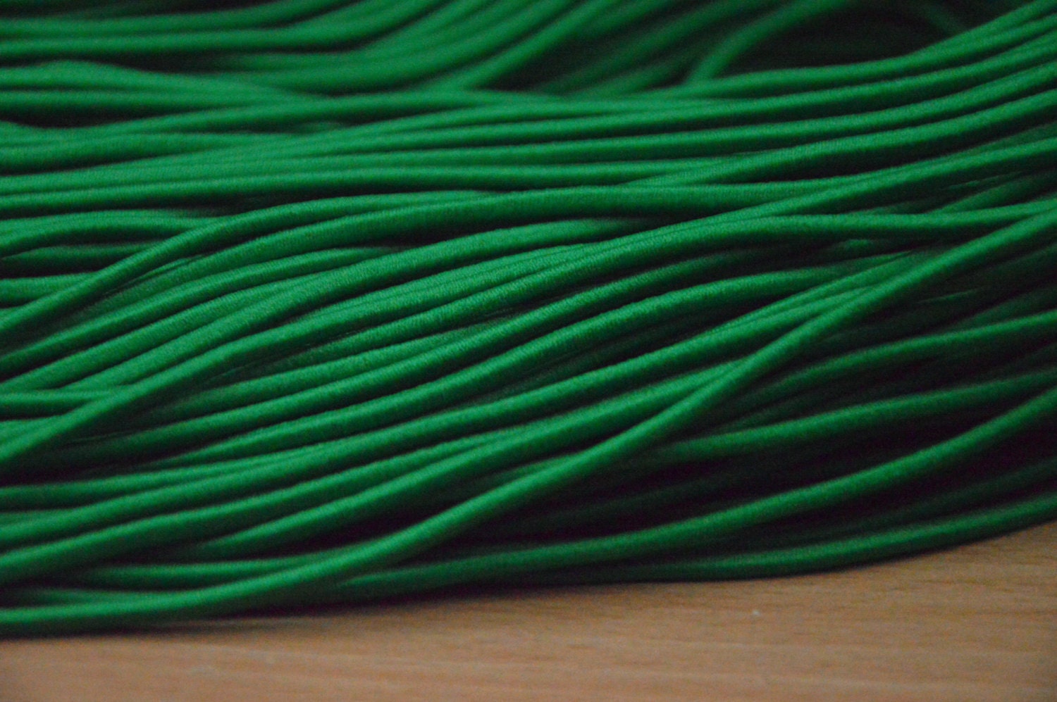 30ft green Elastic Cord Rubber Bands forest green rope