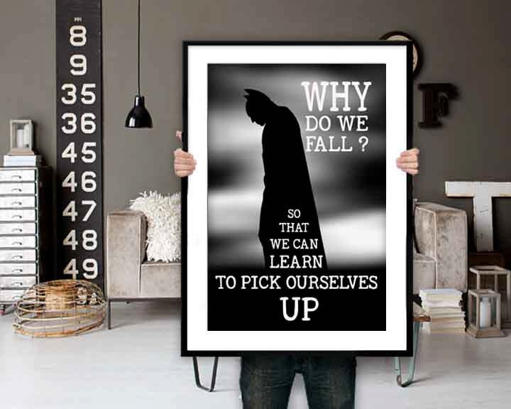 Batman Quotes Batman Print Batman Art Inspirational Quote