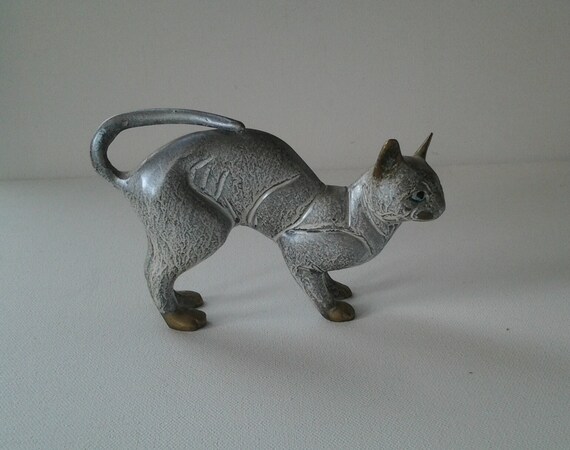 bronze cat figurine