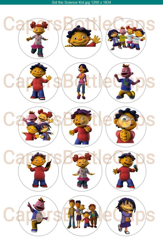 Sid the Science Kid 4x6 Collage Sheet Sid the by CapersBottleCaps