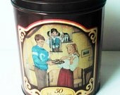 Vintage Nestle Toll House Morsels 50 Years of Memories In The Making Tin Can Collectible Vintage Nestle Toll House Morsels 50 Years of Memories In The Making Tin Can Collectible