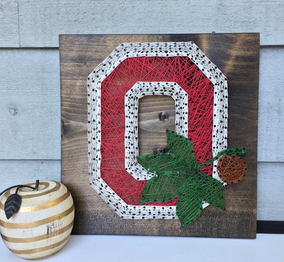ohio state string art block o home decor osu ohio state string art block o home decor osu