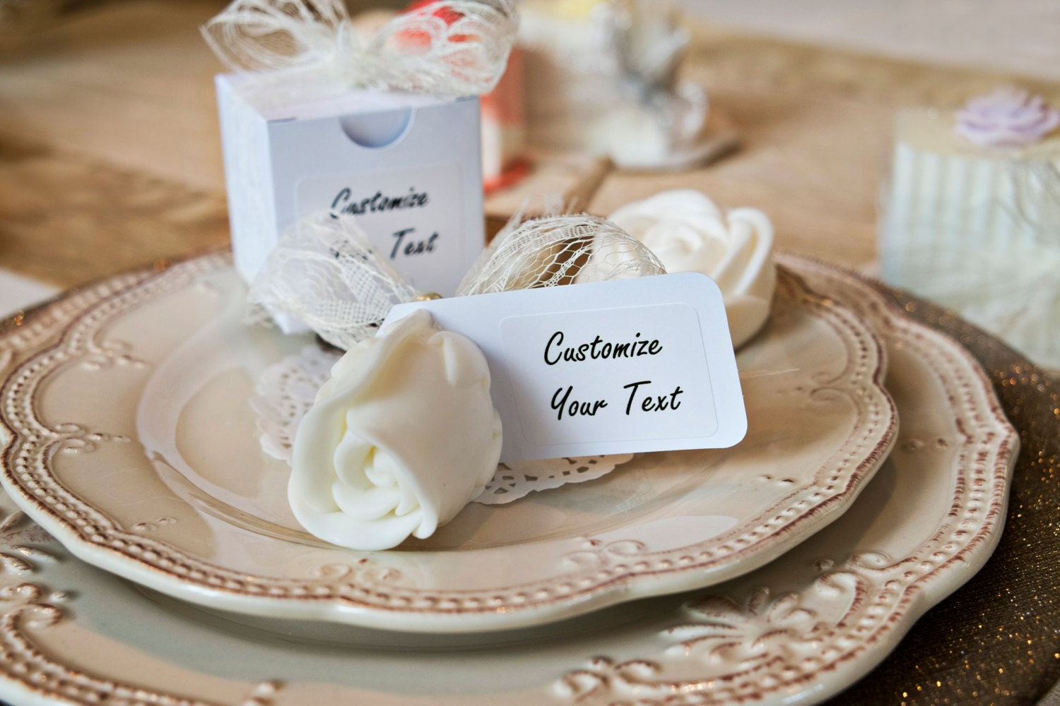 Rustic Bridal  shower favors  Elegant  wedding  by LizushCreations