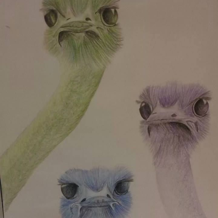 Bright vibrant colored animals and flowrs by LynseyCreations