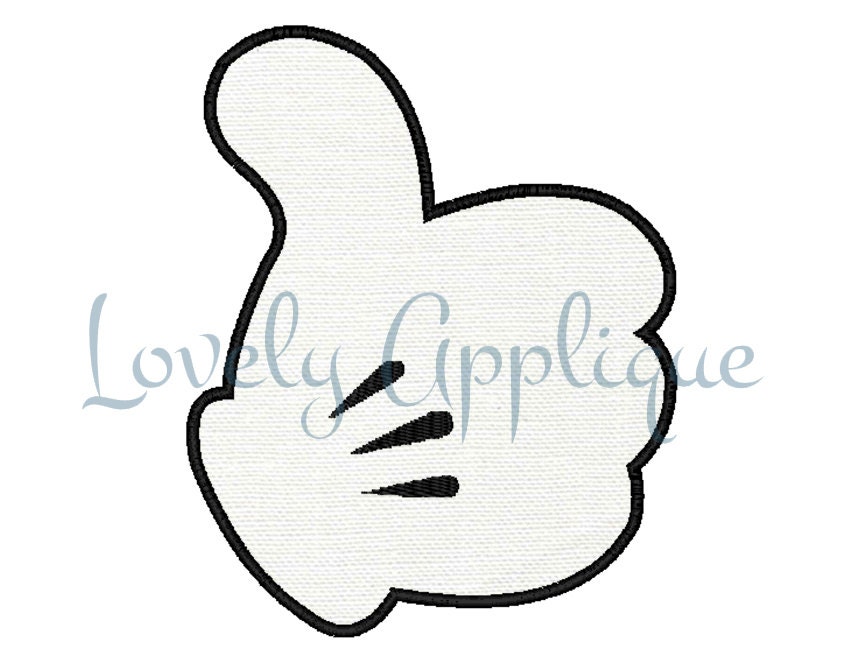 mickey mouse thumbs up clipart - photo #12