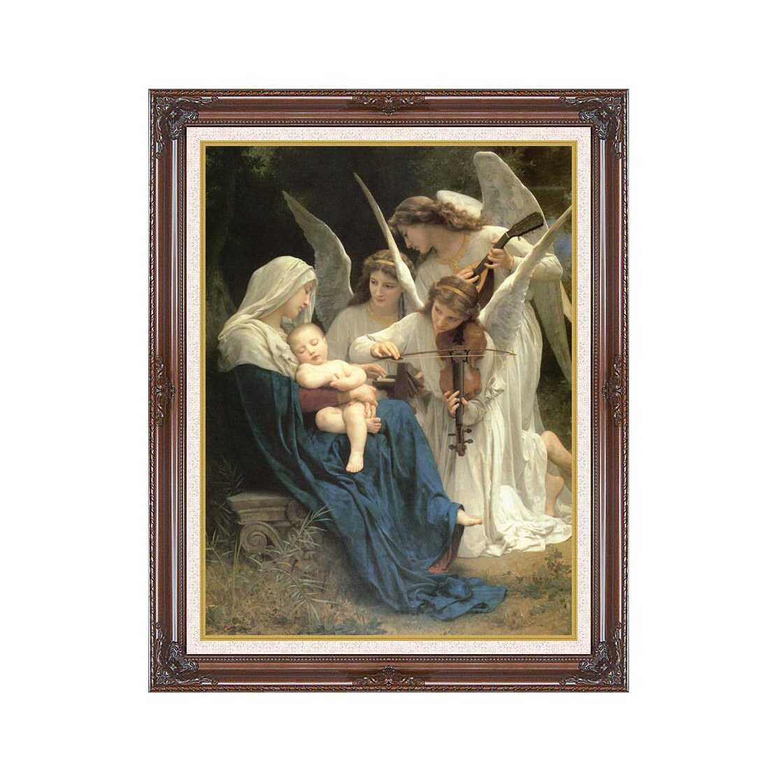 Framed Christian Art Song of the Angels William Bouguereau