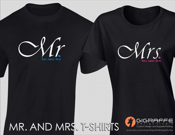 mr and mrs t shirts online