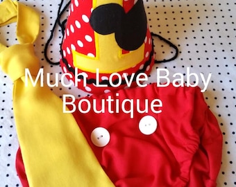 mickey smash cake outfit