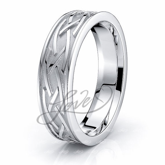 ... Ring, Celtic Knot Wedding Band Handmade Sizes 4-14 Free Engraving and