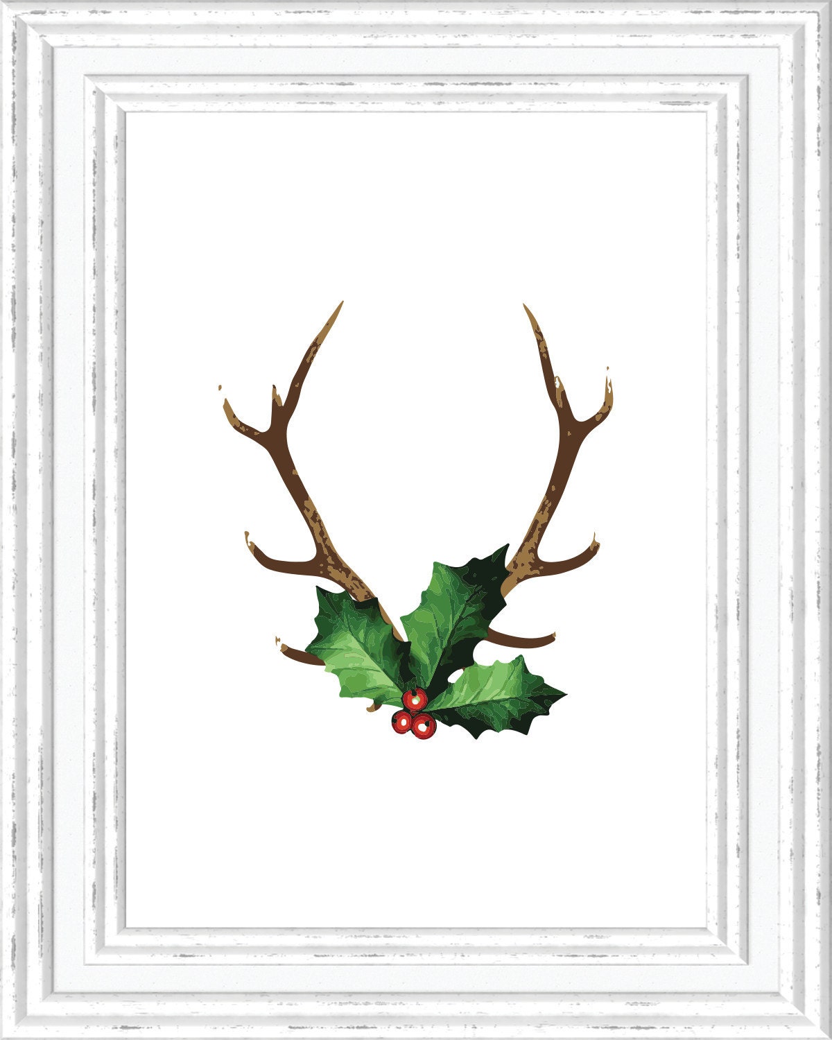 Deer antlers printable deer antlers art by sublimegallerie on Etsy