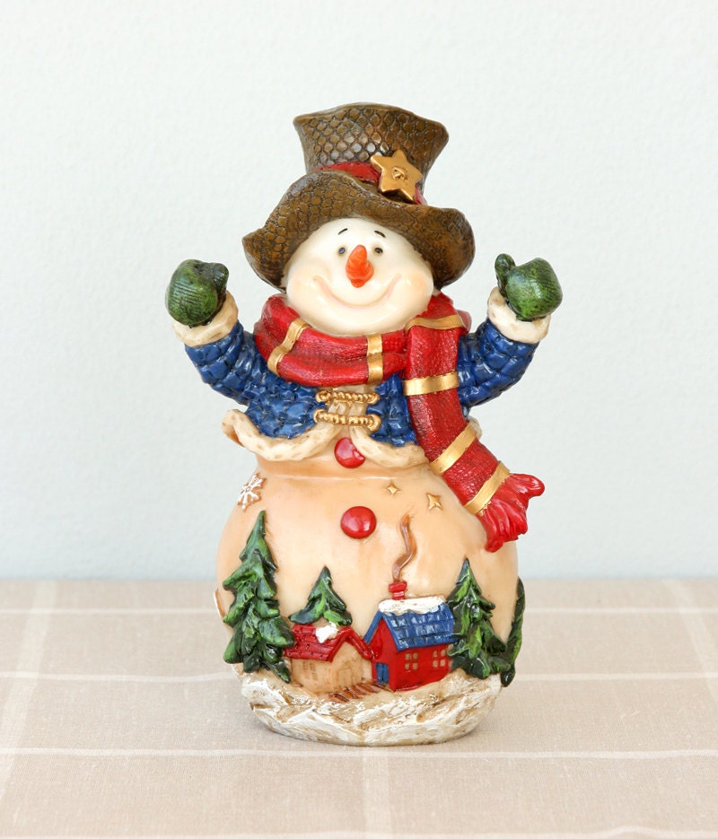vintage snowman figurine large snowman sculpture resin snowman vintage snowman figurine large snowman sculpture resin snowman