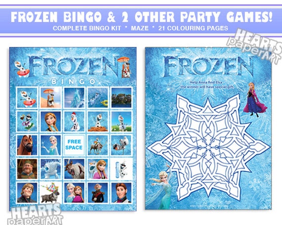 frozen bingo game