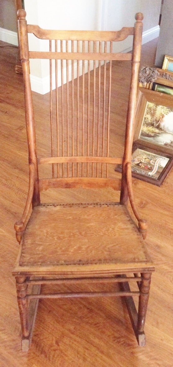 Vintage Ladies Sewing Rocker Circa 1800 Haute Juice