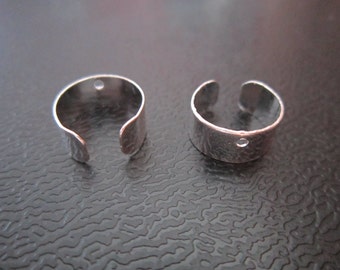 5PCS Silver plated DIY dreadlock Beads accessory dread hair braid adjustable cuff clip 8mm hole