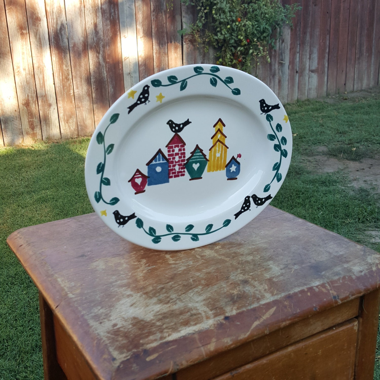 Country Vintage Shabby Chic Chaparral pottery stoneware made in usa