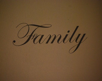 Items similar to Personalized Family Name Vinyl Wall Art on Etsy