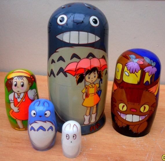 totoro nesting dolls