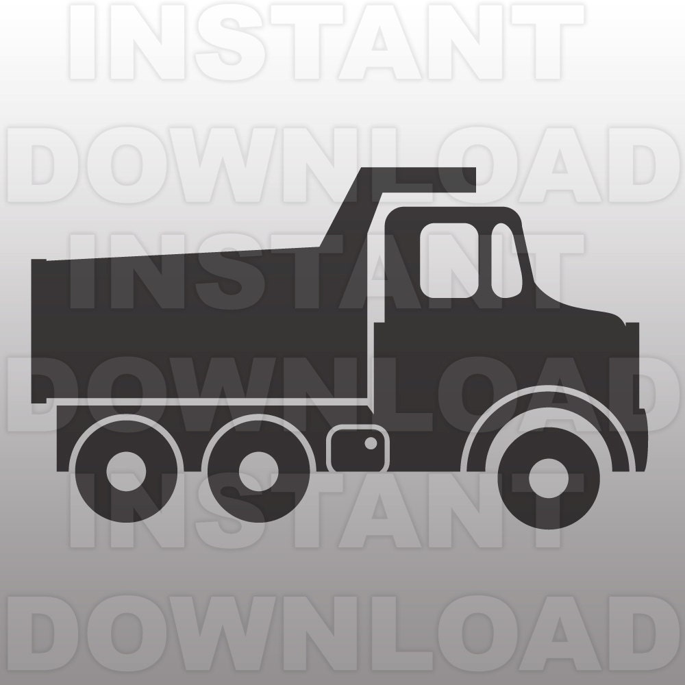 Download Dump Truck SVG File Construction SVG-Cutting Template-Vector