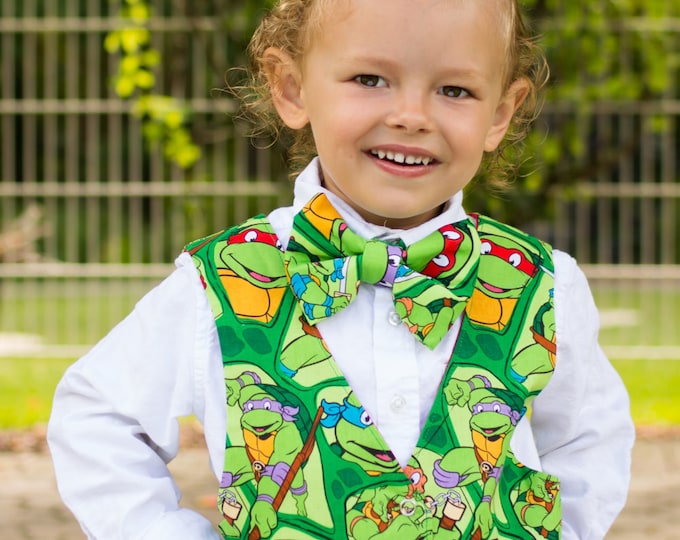 Teenage Mutant Ninja Turtles - Ninja Turtle Party - TMNT - Birthday Outfit - Boys Birthday Party - Toddler boy Outfit - 12 mo to 8 yrs