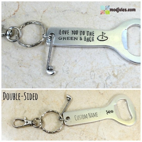 Golf Bottle Opener Keychain Golf Keychain Golf Keyring