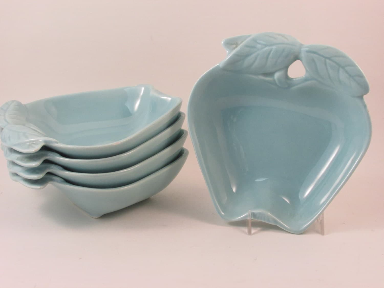 Vintage Apple Bowl Belmar Pottery of California Set of Five Number 734