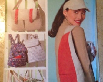 Butterick B4147 Visor and Utility Bags Craft Pattern UNCUT