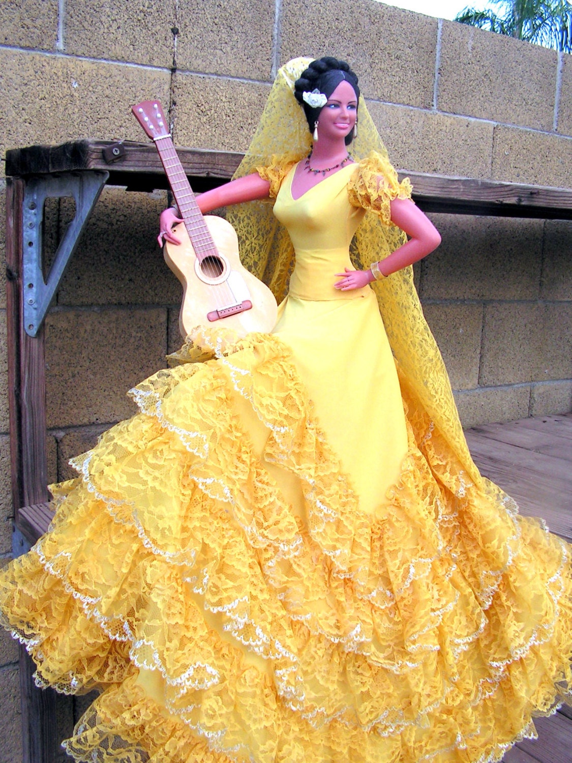 Marin Chiclana 24 inch tall Spanish Flamenco Dancer Lady Doll