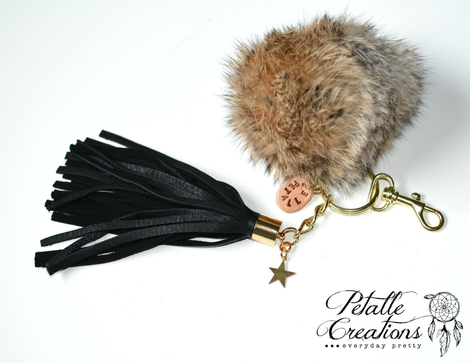 keychain etsy pom pom Lights & Chandeliers Pendant