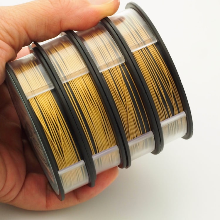 Bead Stringing Wire 24kt Gold Plated 49 Strand by UnkamenSupplies