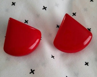 Red Hot 80s Earrings