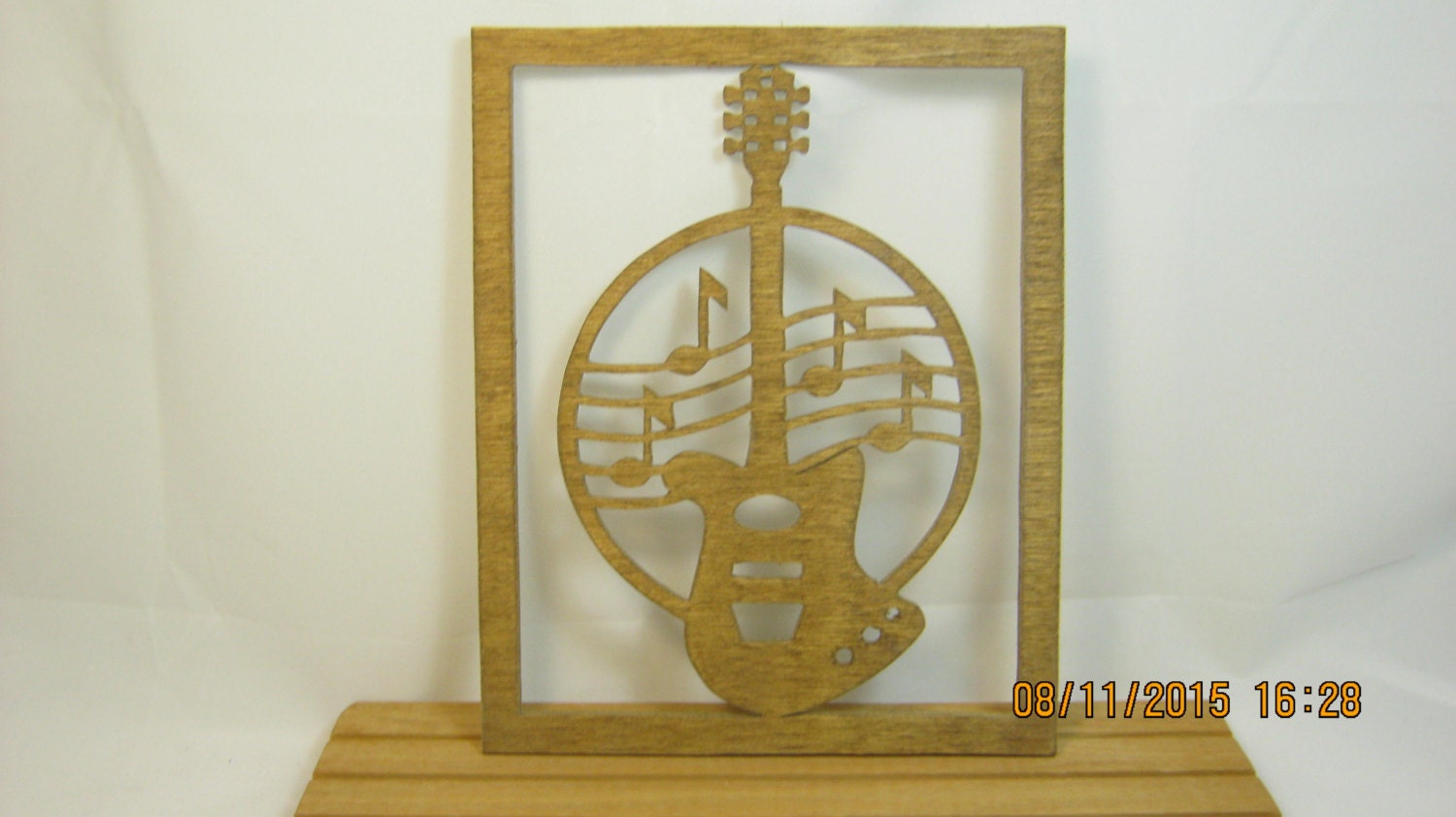 GUITAR ELECTRIC SCROLL Saw Plaque by mikeswoodworking on Etsy