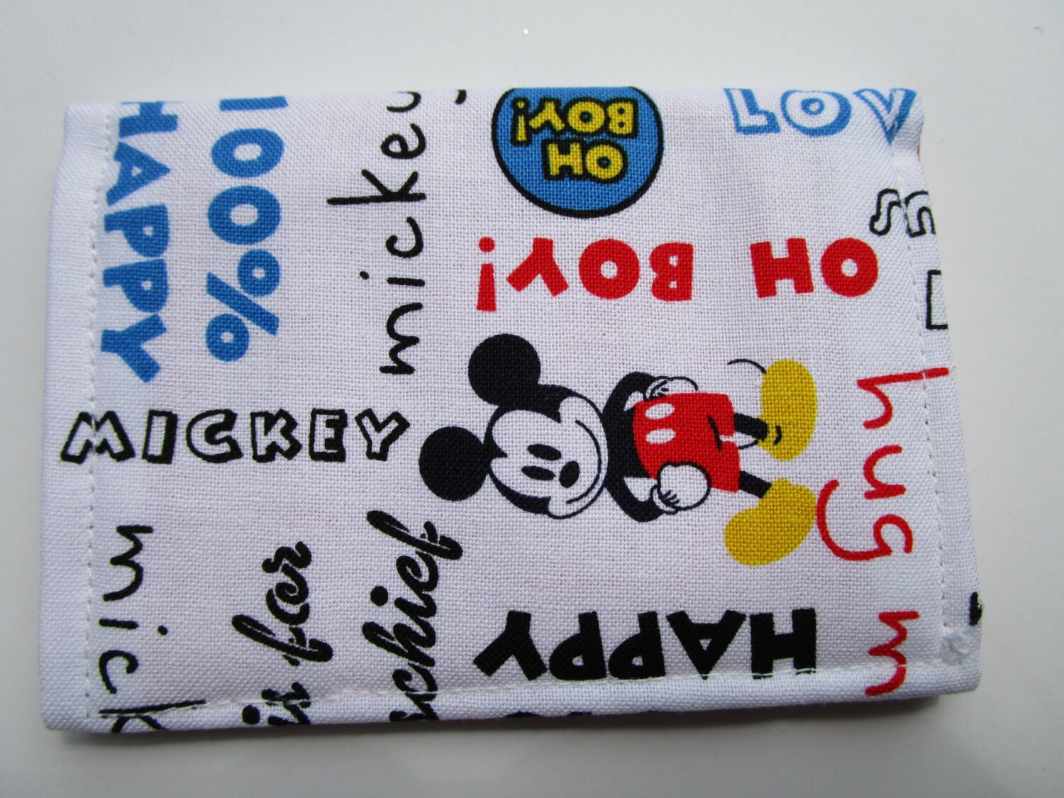 Mickey Mouse Credit Card Wallet Disney Theme by KathieSewHappy